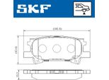 Set Di Pastiglie Freno Skf Posteriori Per Toyota Highlander I (XU20) Vkbp 90615
