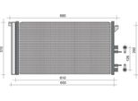 Magneti Marelli 350203248000 - Oe 46798100 Condensatore Aria Condizionata Con Essiccatore Per Panda