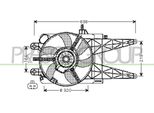 Prasco FT133F001 - Ventola Radiatore Oe 46524605 Per Punto