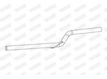 Walker 10889 - Tubo Di Scarico Oe 2K3253201 1380 Mm, Per Caddy Iii (2C, 2K), Caddy Iv (Sa)