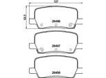 Set Di Pastiglie Freno Posteriori Hella Per Tesla Model S (5YJS) 8DB 355 042-701