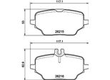 Set Di Pastiglie Freno Posteriori Hella Adatte Per MERCEDES-BENZ Gle (W167) 8DB 355 040-331