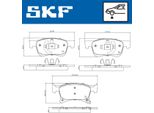 Set Di Pastiglie Freno Anteriori Skf Per Opel Corsa E Hatchback (X15) Vkbp 80301 A