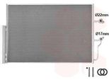 Van Wezel 59015703 Condensatore Climatizzatore Condensatore Climatizzatore Per Volvo XC60 Ii (246) +Essiccatore