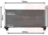 Van Wezel 56015703 - Oe 8846048220 Condensatore Aria Condizionata Con Essiccatore Per Rx (L2)