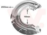 Van Wezel Parafango Disco Freno Per Bmw 1 Hatchback (F20) Anteriore Destro 0633372 Piastra Di Ancoraggio