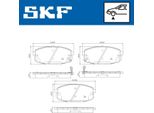 Set Pastiglie Freno Anteriori Skf Per Hyundai I30 (Fd) Vkbp 80183 A