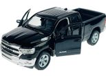 Welly 2019 Dodge Ram 1500 Nero 1:34-1:39 Modello In Metallo Pressofuso Nuovo In Scatola 43789