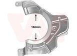 Van Wezel Parafango Disco Freno Per Opel Movano C Furgone (U9) Anteriore Destro 1651372 Piastra Di Ancoraggio
