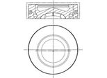 Mahle 028 Pi 00140 002 Pistone Per Vw Golf Vii Hatchback (5G1, BQ1, BE1, BE2) Passat Variant (3G5, CB5) Golf Vii Variant (BA5, BV5) Golf Sportsvan