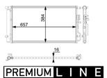 Mahle Ac 63 000P Condensatore Climatizzatore Condensatore Climatizzatore Per Hyundai Tucson (Tl, Tle) +Essiccatore