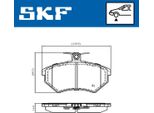 Set Di Pastiglie Freno Anteriori Skf Per Vw Golf Ii (19E, 1G1) Vkbp 80668