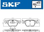 Set Di Pastiglie Skf Per Freni Anteriori Per Bmw 3 Touring (E91) Vkbp 80702
