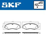 Set Pastiglie Freno Anteriori Skf Pastiglie Freno Per Land Rover Range Rover Sport (L320) Vkbp 80703