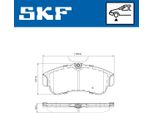 Set Pastiglie Freno Anteriori Skf Per Nissan Primera (P11) Vkbp 80727