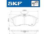 Set Pastiglie Freno Anteriori Skf Pastiglie Freno Per Nissan Almera Ii Hatchback (N16) Vkbp 80726