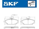 Set Pastiglie Freno Anteriori Skf Per Renault ScéNic I (JA0/1, FA0) Vkbp 80779 E