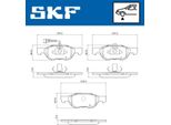 Set Pastiglie Freno Anteriori Skf Pastiglie Freno Per Fiat Punto (188) Vkbp 80774 E