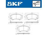 Set Pastiglie Freno Anteriori Skf Per Hyundai Tucson (Jm) Vkbp 80830 A