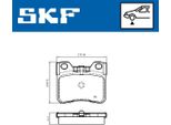 Set Di Pastiglie Freno Anteriori Skf Adatte Per Peugeot 106 Ii Hatchback (1A, 1C) Vkbp 81013