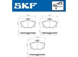 Set Pastiglie Freno Anteriori Skf Pastiglie Freno Per Fiat Seicento / 600 Hatchback (187) Vkbp 80913 A