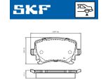 Set Di Pastiglie Freno Skf Posteriori Per Vw Golf V Hatchback (1K1) Vkbp 90662