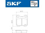 Set Pastiglie Freno Skf Posteriori Per Opel Omega B Berlina (V94) Vkbp 90736