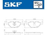 Skf Set Di Pastiglie Freno Posteriori Per Bmw 3 Cabrio (E30) Vkbp 90965