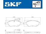 Set Pastiglie Freno Anteriori Skf Pastiglie Freno Per Fiat Bravo Ii (198) Vkbp 80752 E