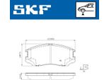 Set Pastiglie Freno Anteriori Skf Per Suv Toyota Rush Ii (F700) Vkbp 80715 A