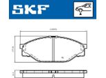Set Pastiglie Freno Anteriori Skf Pastiglie Freno Per Toyota Hilux Vi Pick-Up (N1) Vkbp 80716