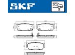Set Di Pastiglie Freno Skf Posteriori Per Kia Sorento I (Jc) Vkbp 91082 A