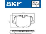 Set Di Pastiglie Freno Skf Posteriori Per Land Rover Range Rover Sport (L320) Vkbp 90707
