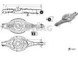 Swag 33 11 0003 Braccio Trasversale Posteriore Sinistro Inferiore Esterno Per Mazda CX-5 (Ke, Gh)