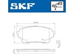 Skf Set Di Pastiglie Freno Pastiglie Freno Anteriori Per Suzuki Grand Vitara I Suv (Ft, Ht) Vkbp 81091 A
