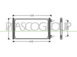 Prasco FT133C005 - Condensatore Aria Condizionata Oe 46745054 Per Punto
