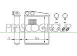 Prasco ME324H001 - Oe 1698300661 Scambiatore Di Calore, Riscaldatore Per Classe A (W169), Classe B (W245), R59, R56, R57, R55, R60, R58, R61