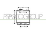 Prasco OP304R002 - Oe 4705904 Radiatore, Raffreddamento Motore Per Agila A