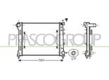 Prasco FT124R002 - Radiatore Oe 51892706, Raffreddamento Motore Per Panda