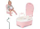 Vasino E Wc Per Bambini Jopassy, Vasino Per Bambini Con Funzione Wc, Sedile Per Wc Per Bambini E Trainer Con Maniglie E Design Antiscivolo Rose