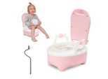 Tolletour Vasino Per Bambini Vasino Per Bambini, Sedile Del Water Per Bambini Con Maniglie E Antiscivolo, Per Bambini Da 1 Anno Rose