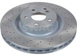 2X Disco Freno Swag 10 92 6406 Anteriore Adatto A MERCEDES-BENZ Sl (R230) 64 5Mm