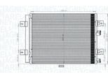 Magneti Marelli 350203765000 - Oe 8200741257 Condensatore Aria Condizionata Con Essiccatore Per Sandero, Logan, Logan I, Duster