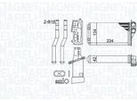 Magneti Marelli 350218466000 Scambiatore Di Calore Radiatore Riscaldatore Interno Per Toyota Aygo (WNB1, KGB1) Adatto A Peugeot 107 Hatchback (Pm, Pn)