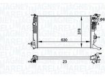 Magneti Marelli 350213158300 Radiatore Radiatore Acqua Radiatore Motore Per Renault Megane Iii Grandtour (KZ0/1) ScéNic Iii (JZ0/1) Grand ScÉNic Iii (JZ0/1)