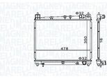 Magneti Marelli 350213152900 Radiatore Acqua Radiatore Motore Per Toyota Yaris Hatchback (P1) Yaris Verso (P2) Echo Berlina (P1)
