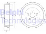 2X Delphi Tamburo Freno BF610 Per Toyota Verso S (_P12_)