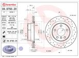 2X Brembo Disco Freno 09.9793.2X Per Bmw 3 Touring (E91) 1 Hatchback (F20)