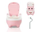 Tolletour Vasino Per Bambini Trainer Per Bambini Rosa Vasino Per L'apprendimento Vasino Per Bambini Sedile Del Water Vasino Per Bambini, 0-6 Anni