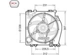 Denso DER46002 - Ventola Radiatore Oe 21481AY610 Per Micra Iii (K12), Note (E11, NE11)